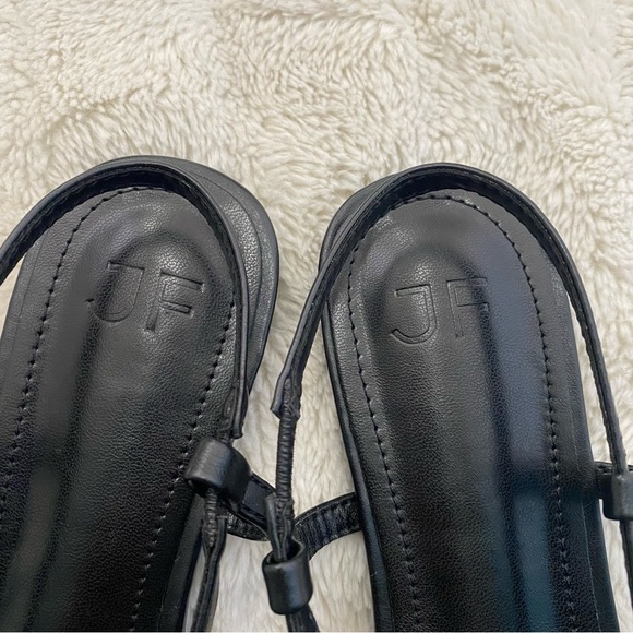 Justfab Just Fab Pointed Toe Black Slingback Flats w/ Gold Accent New Size 9 - Picture 7 of 12